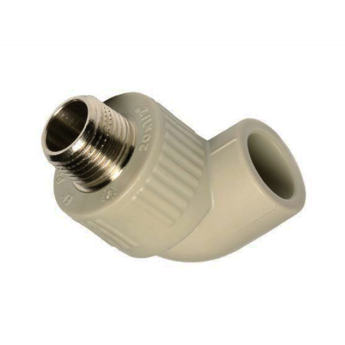 Кутник 90° із зовнішнім різьбленням 32x1' ппр/латунь, EKOPLASTIK